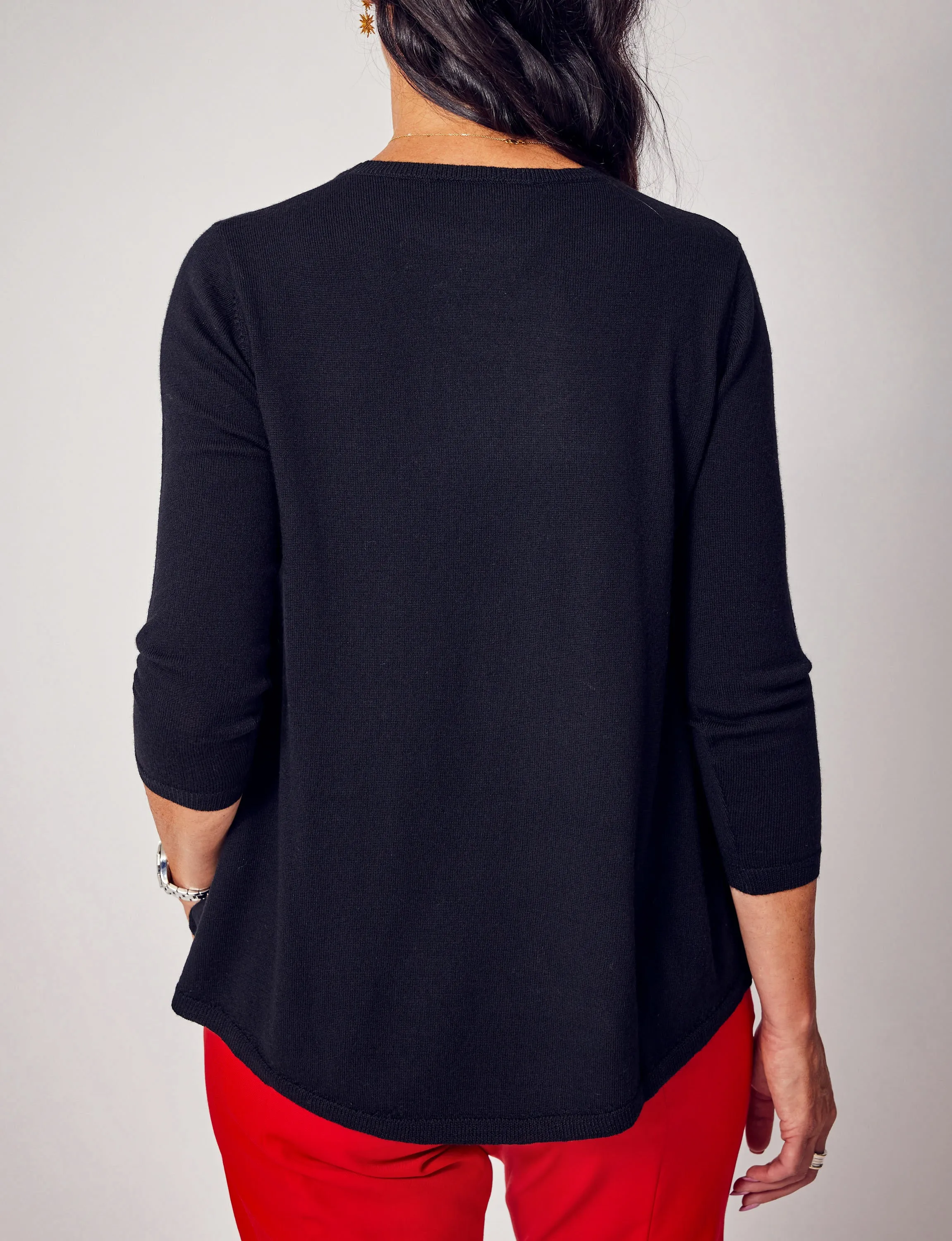 Wellesley Sweater in Black