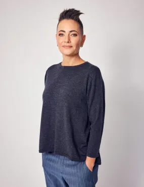 Wellesley Sweater in Charcoal