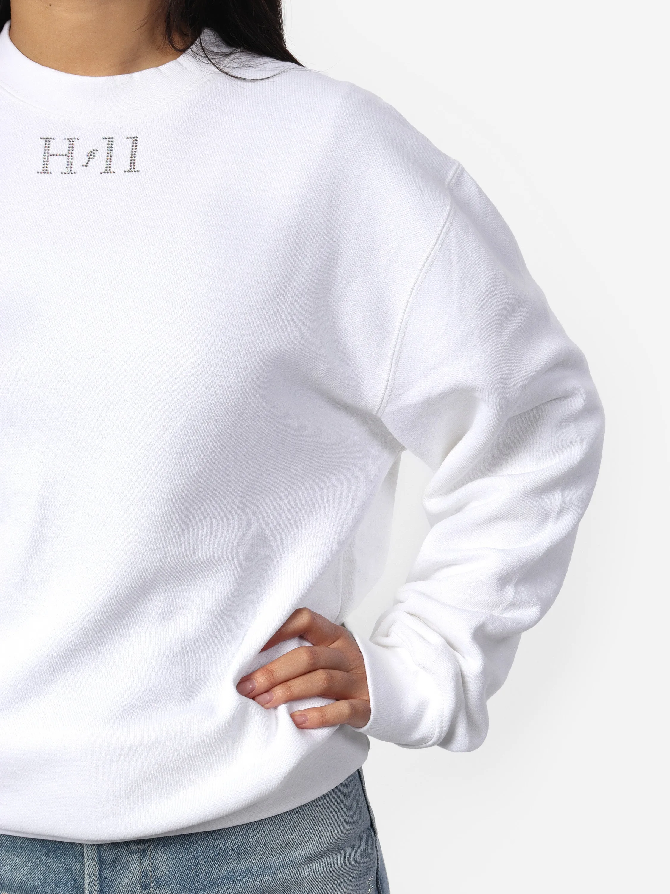 White Sparkle Wings Sweater