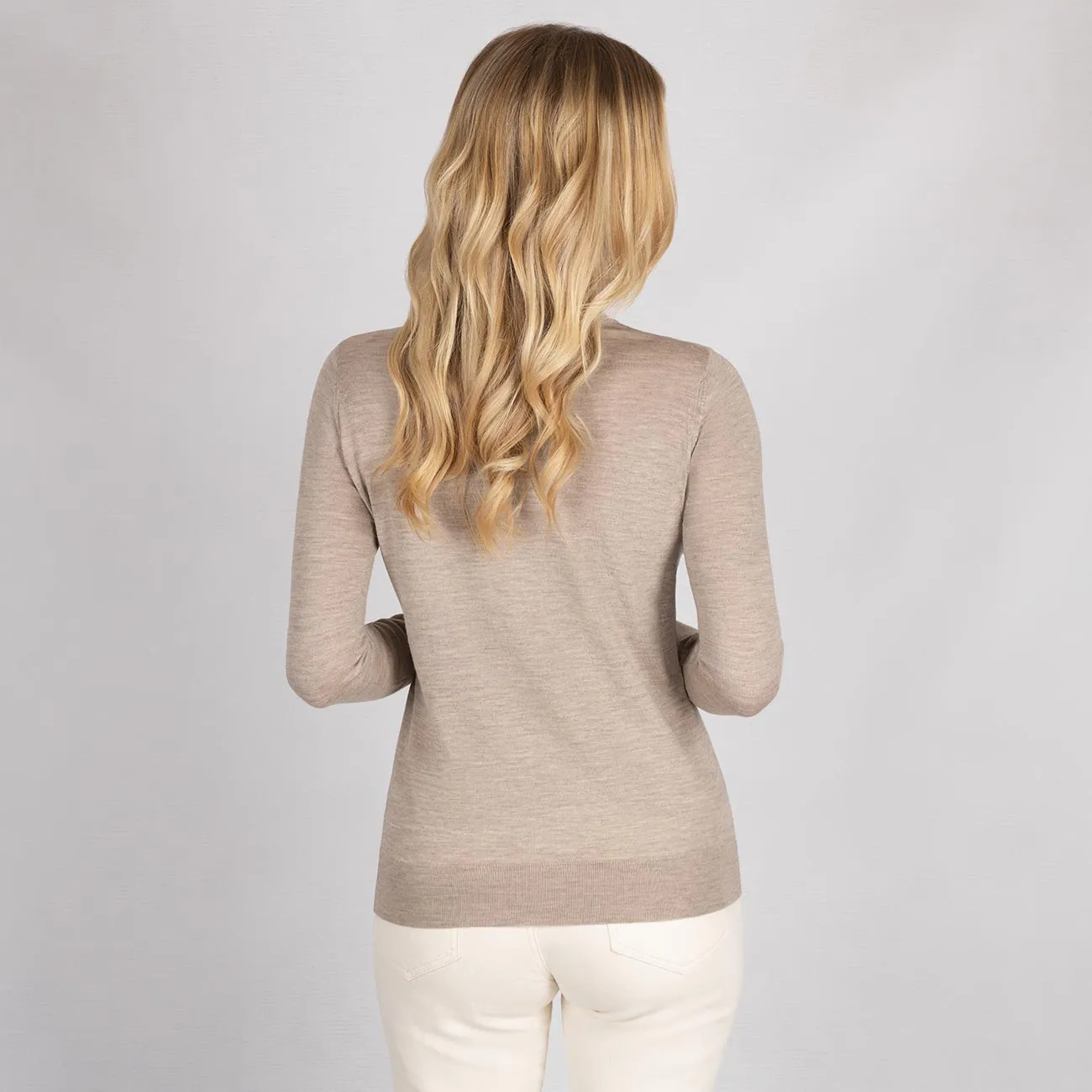 Wool Pullover Light Turtleneck Women